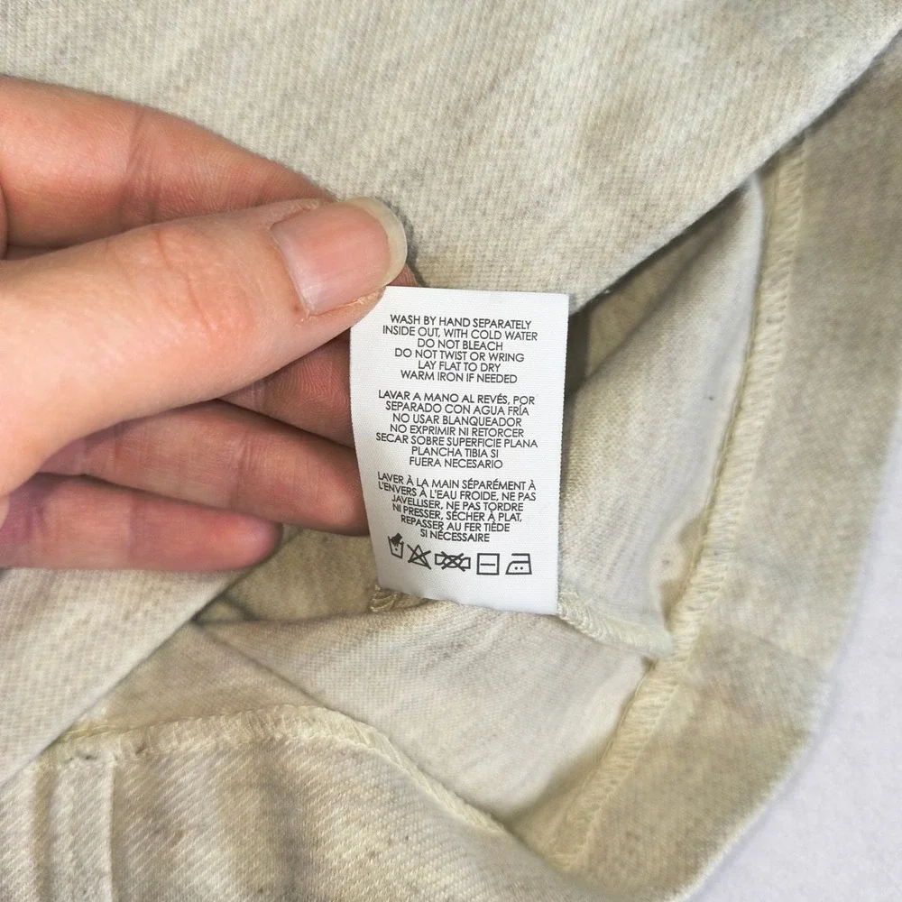 Cabi Double Breasted Knit Jacket Blazer Beige Button Front Peacoat Style‎ Medium